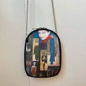 Y2K Magazine Fashion Show Collage Print Hard Case Crossbody Bag
